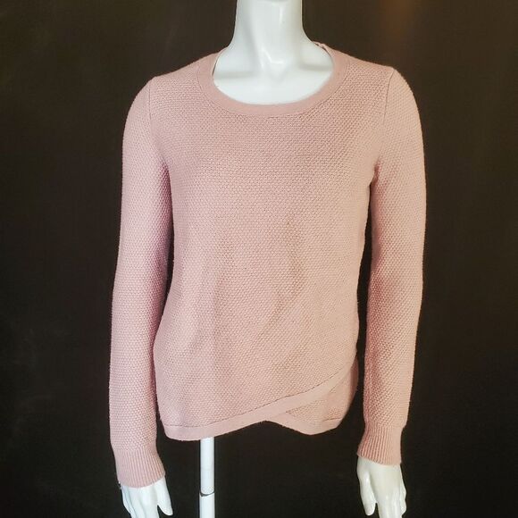 Madewell Pink Overlap Sweater (XS) - Picture 4 of 7